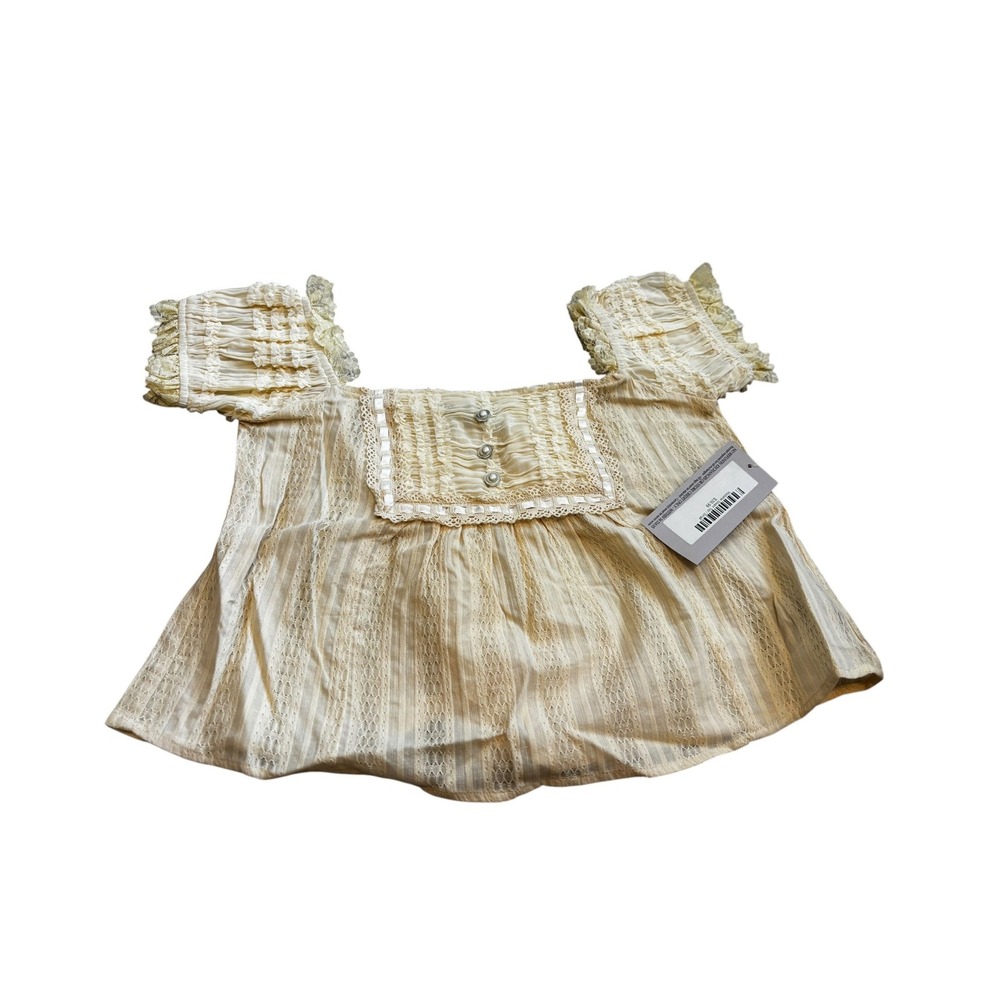 Dark In Love Madame Steam Size S Cream Victorian‎ Lace Ruffle Steampunk Gothic